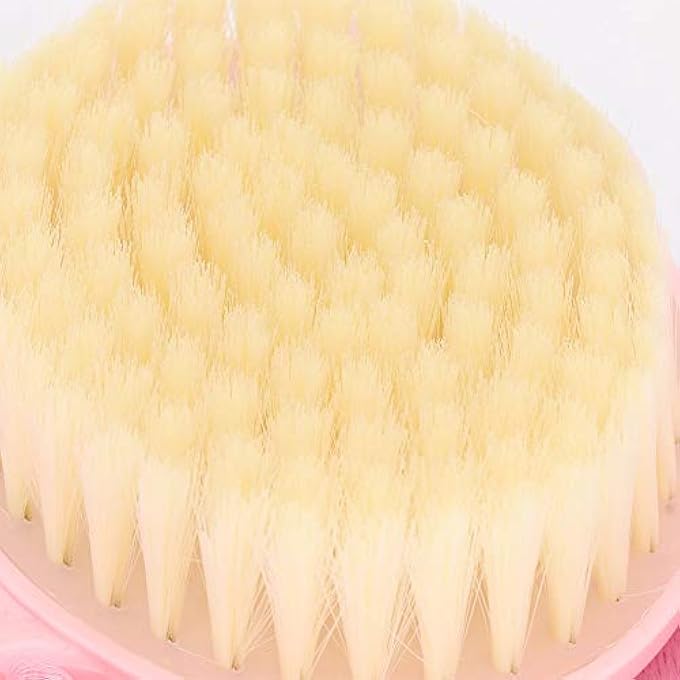 NOENNULL Long Handle Shower Brush, Bath/Shower Ball Brush, Mesh Sponge, Body with Hanging Hole, Scrub, Bath, Body, Back for Men and Women - Image 4